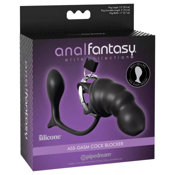 Pipedream Anal Fantasy Elite - analplugg og peniskrakk (svart)