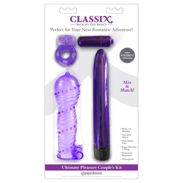 Classix - Vibratorsett for par (lilla)