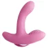 Threesome Rock N Grind - G-punkt- og klitorisvibrator med fjernkontroll (rosa)