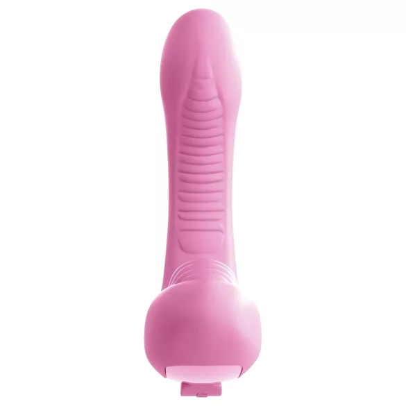 Threesome Rock N Grind - G-punkt- og klitorisvibrator med fjernkontroll (rosa)