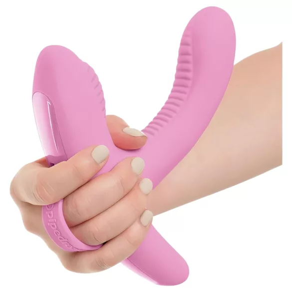 Threesome Rock N Grind - G-punkt- og klitorisvibrator med fjernkontroll (rosa)