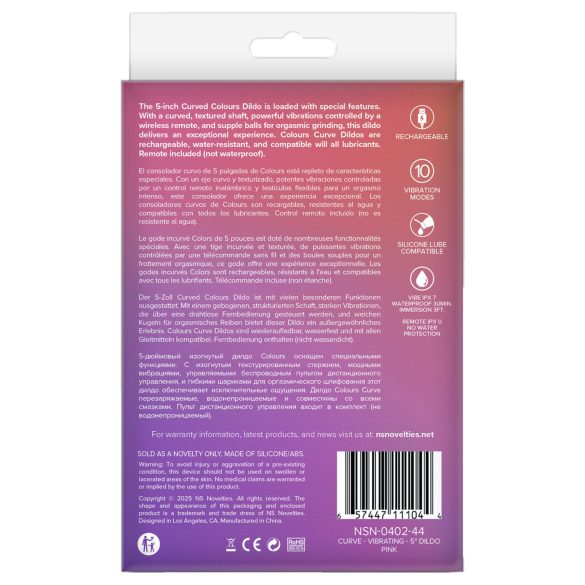 NS Novelties - 2-i-1 klitoris- og G-punkt-vibrator (rosa)