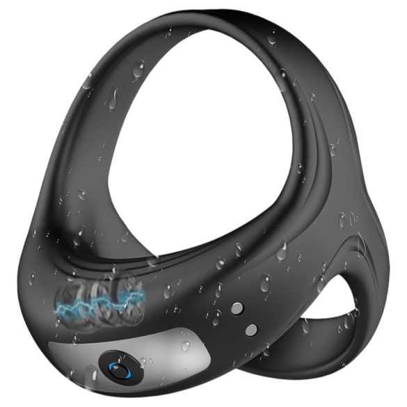 AlvUp - vibrasjons penis- og testikkelring (svart)