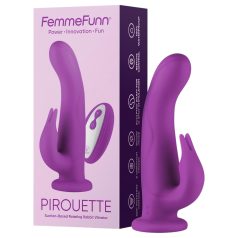   FemmeFunn Pirouette - oppladbar, trådløs, premium vibrator (lilla)