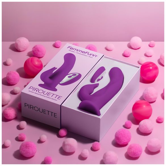 FemmeFunn Pirouette - oppladbar, trådløs, premium vibrator (lilla)