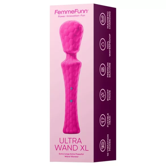 FemmeFunn Ultra Wand XL - premium massasjer vibrator (rosa)