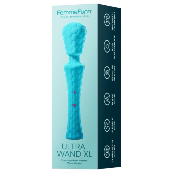 FemmeFunn Ultra Wand XL - premium massasjestav vibrator (turkis)