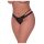 Magic Silk - dobbelt stroppe, blonde tanga (svart)