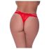 Magic Silk - dobbel stroppe, blonde tanga (rød)