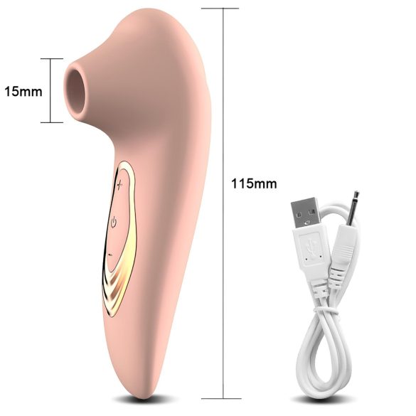 AlvUp - bølgeluft klitorisstimulator vibrator (rosa)