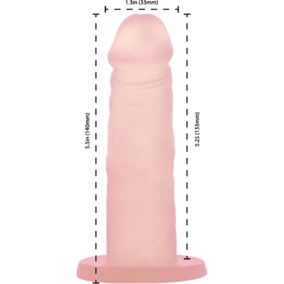 Avhengighet Cocktail – sugekopp dildo (fersken)