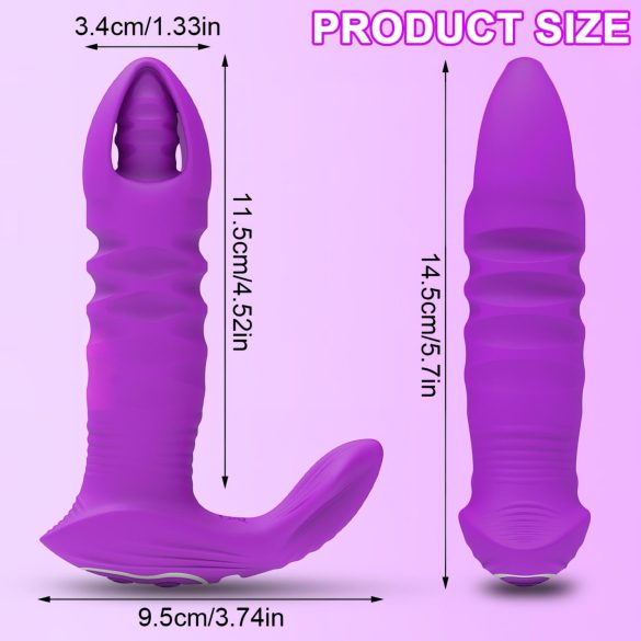AlvUp - smart støtvibrator for anal (lilla)