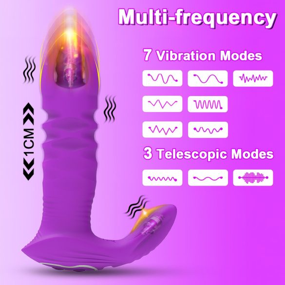 AlvUp - smart støtvibrator for anal (lilla)