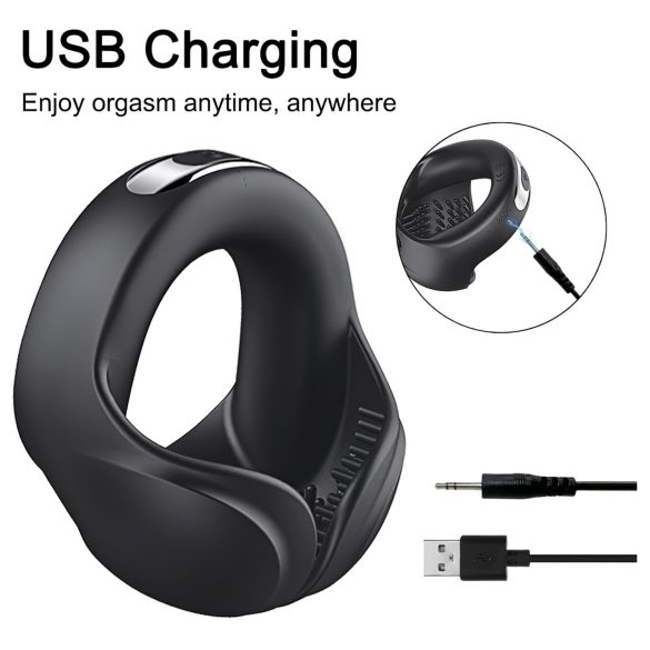 AlvUp - vibrasjons penisring (svart)