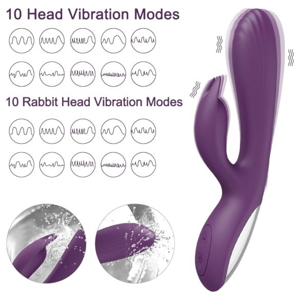 AlvUp - kanin G-punkt vibrator (lilla)