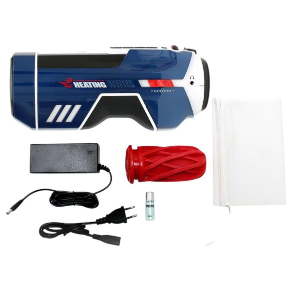 Leten SM Future Pro - elektrisk støt, lyder, strammende, oppvarmende masturbator (blå)