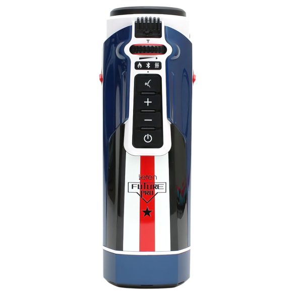 Leten SM Future Pro - elektrisk støt, lyder, strammende, oppvarmende masturbator (blå)