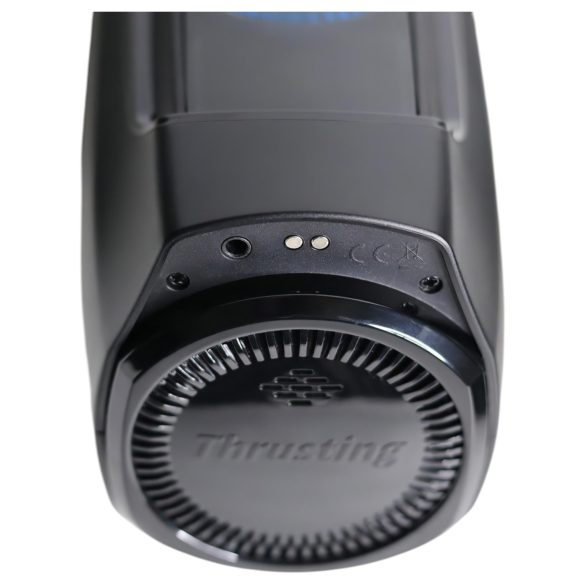 Leten SM320 - stønner, støter, oppvarmende masturbator (svart)