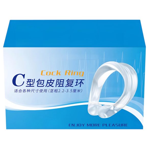 Silikon glansring - forsinkelse av ejakulasjon (gjennomsiktig)