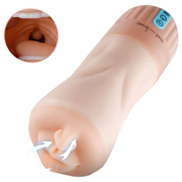 Ensomme - oppladbar sugende, vibrerende oral stimulator (nøytral)
