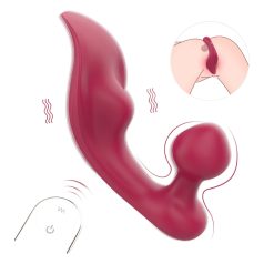 Sex HD Chomper - klitoris- og analvibrator (rød) Sex HD Chomper - klitoris- og analvibrator (rød)