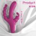 Sex HD Joker - oppladbar, vanntett trearmet vibrator (lilla)