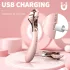 Sex HD - oppladbar, vanntett vibrator og kilhjul (rosa)
