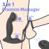 Sex HD Virgil - kombivibrator for menn (sort)