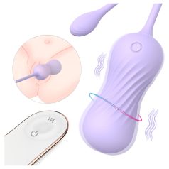 Sex HD Twist Egg - lilla vibrerende egg