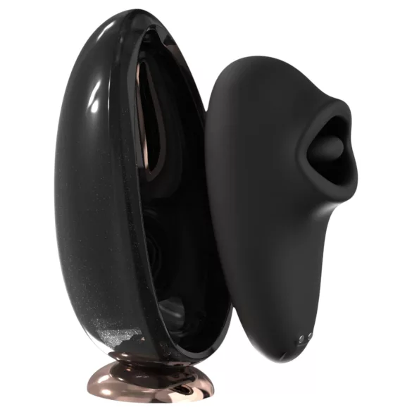 Sex HD Speil - varmende slikkevibrator (svart)
