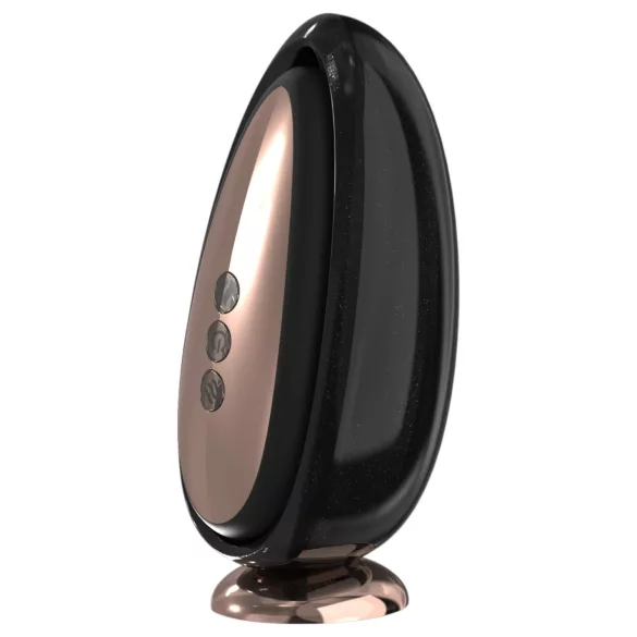 Sex HD Speil - varmende slikkevibrator (svart)