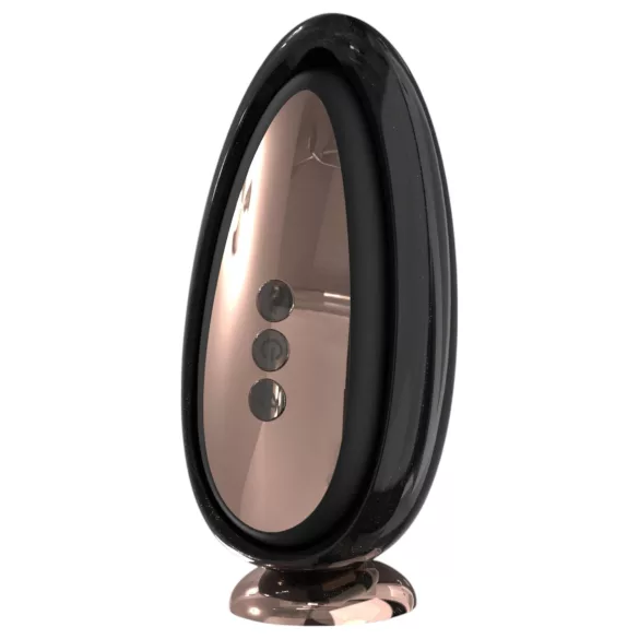Sex HD Speil - varmende slikkevibrator (svart)