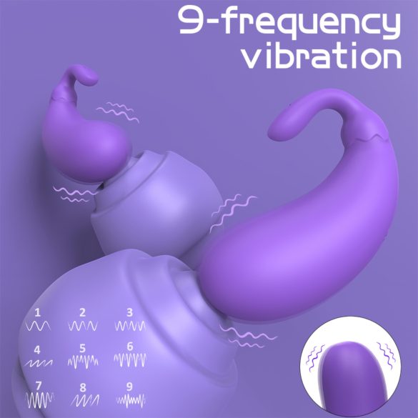 Sex HD - Eggformet vibrator i aubergine-design (lilla)