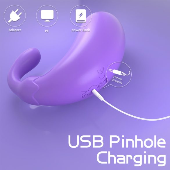 Sex HD - Eggformet vibrator i aubergine-design (lilla)