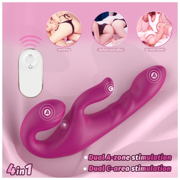 SEX HD Co-op Bliss - stroppå klitorisvibrator (lilla)