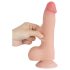 Lovetoy Sliding-Skin - Orkidé Ball-Testikeldildo - 20cm (naturlig)
