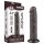 Lovetoy Sliding-Skin - sugekopp dobbeltlags dildo - 20 cm (brun)
