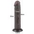 Lovetoy Sliding-Skin - sugekopp dobbeltlags dildo - 20 cm (brun)