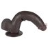 Lovetoy Glidende-Hud - sugekopp, dobbeltsjiktdildo - 20,8 cm (brun)