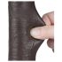 Lovetoy Glidende-Hud - sugekopp, dobbeltsjiktdildo - 20,8 cm (brun)