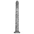 Lovetoy King Size – ekstra stor vibrator - 40,5 cm (grå)
