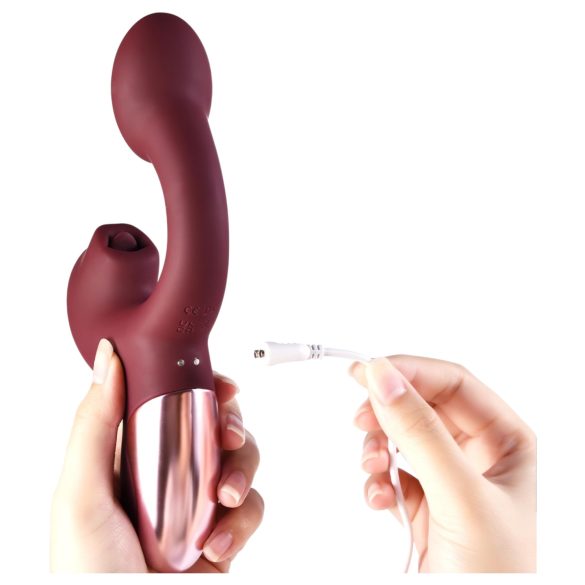 Magic Motion Magic Ponder - 2-i-1 klitorisakselvibrator (burgunder)