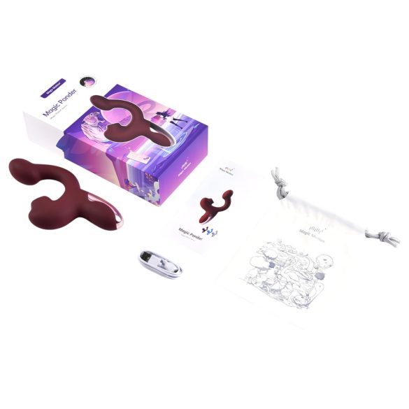 Magic Motion Magic Ponder - 2-i-1 klitorisakselvibrator (burgunder)
