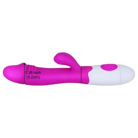 Pretty Love Snappy - vanntett G-punktvibrator med klitorisstimulator (lilla)