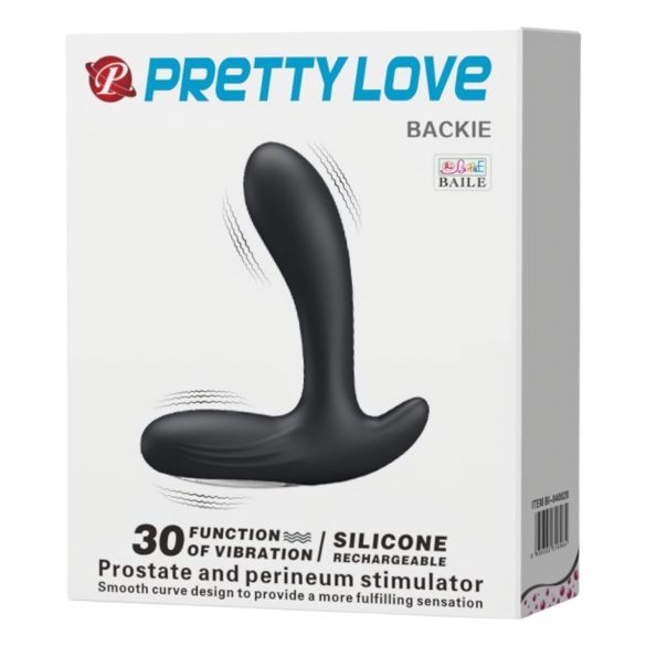 Pretty Love Backie - svart prostatavibrator