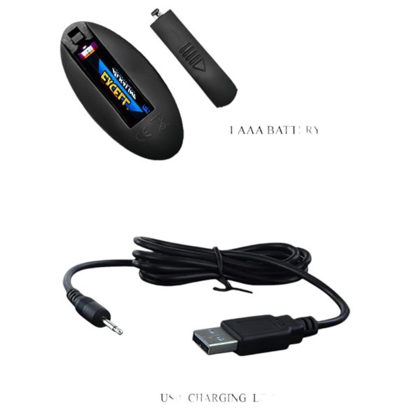 Pretty Love Magic Jinger - vibrerende anal glede (svart)