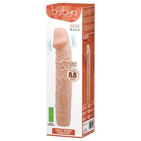 Baile Barbara - naturtro vibrator - 22,5 cm (naturlig)