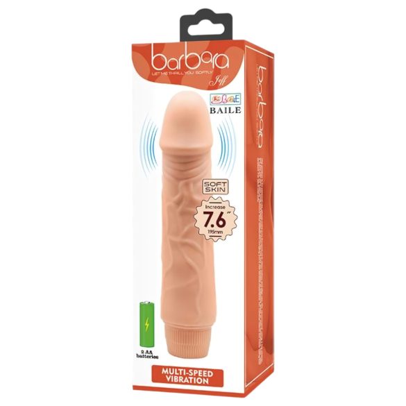 Baile Barbara - naturtro vibrator - 19,5 cm (naturlig)