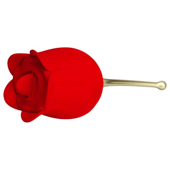 Pretty Love Rose Lover - 2-i-1 tunge klitorisvibrator (rød)