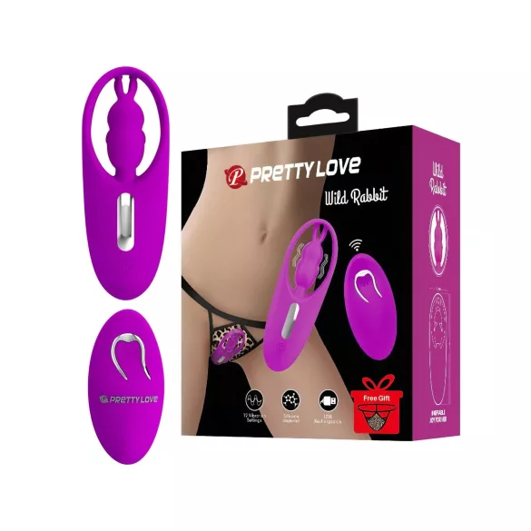 Pretty Love Wild Rabbit - klitorisstimulator med kaninører (rosa)